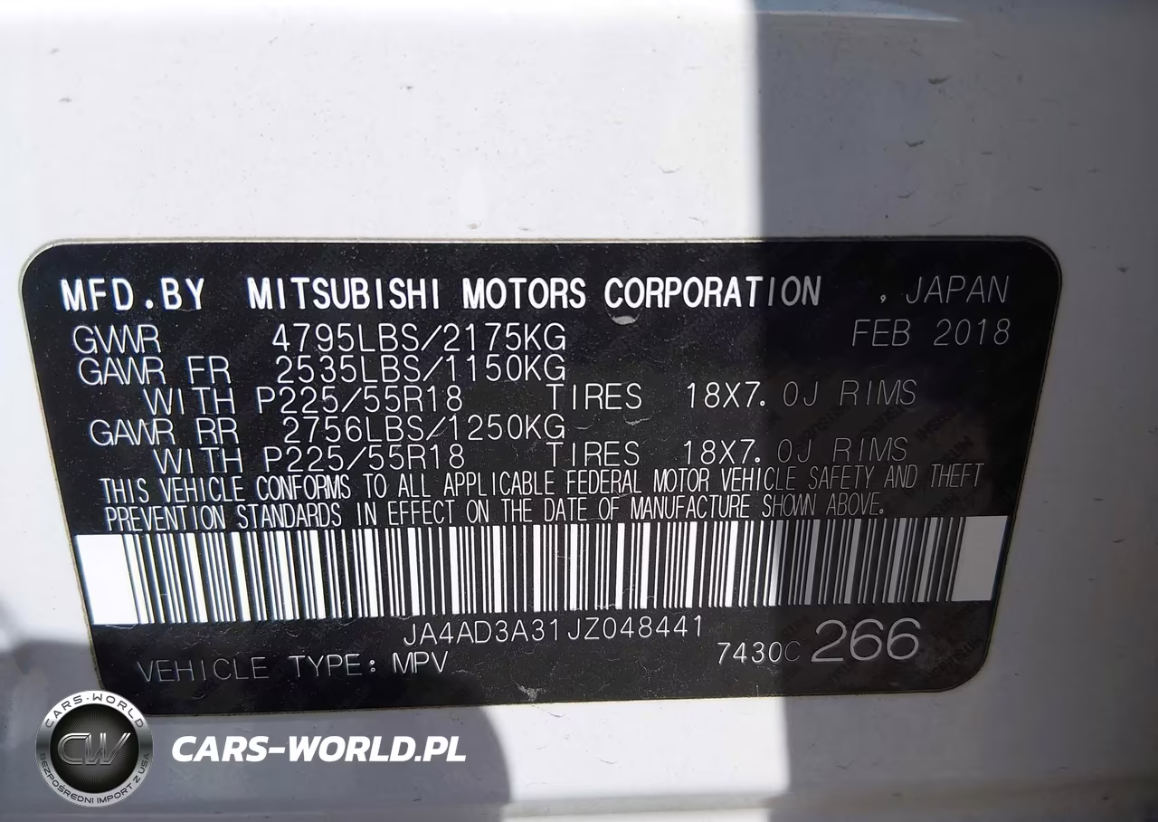 2018 Mitsubishi Outlander Le VIN:JA4AD3A31JZ048441 - 9