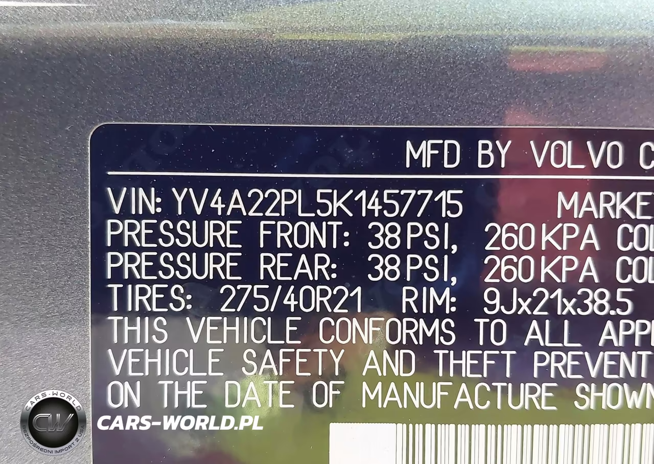 2019 Volvo Xc90 T6 Inscription VIN:YV4A22PL5K1457715 - 9