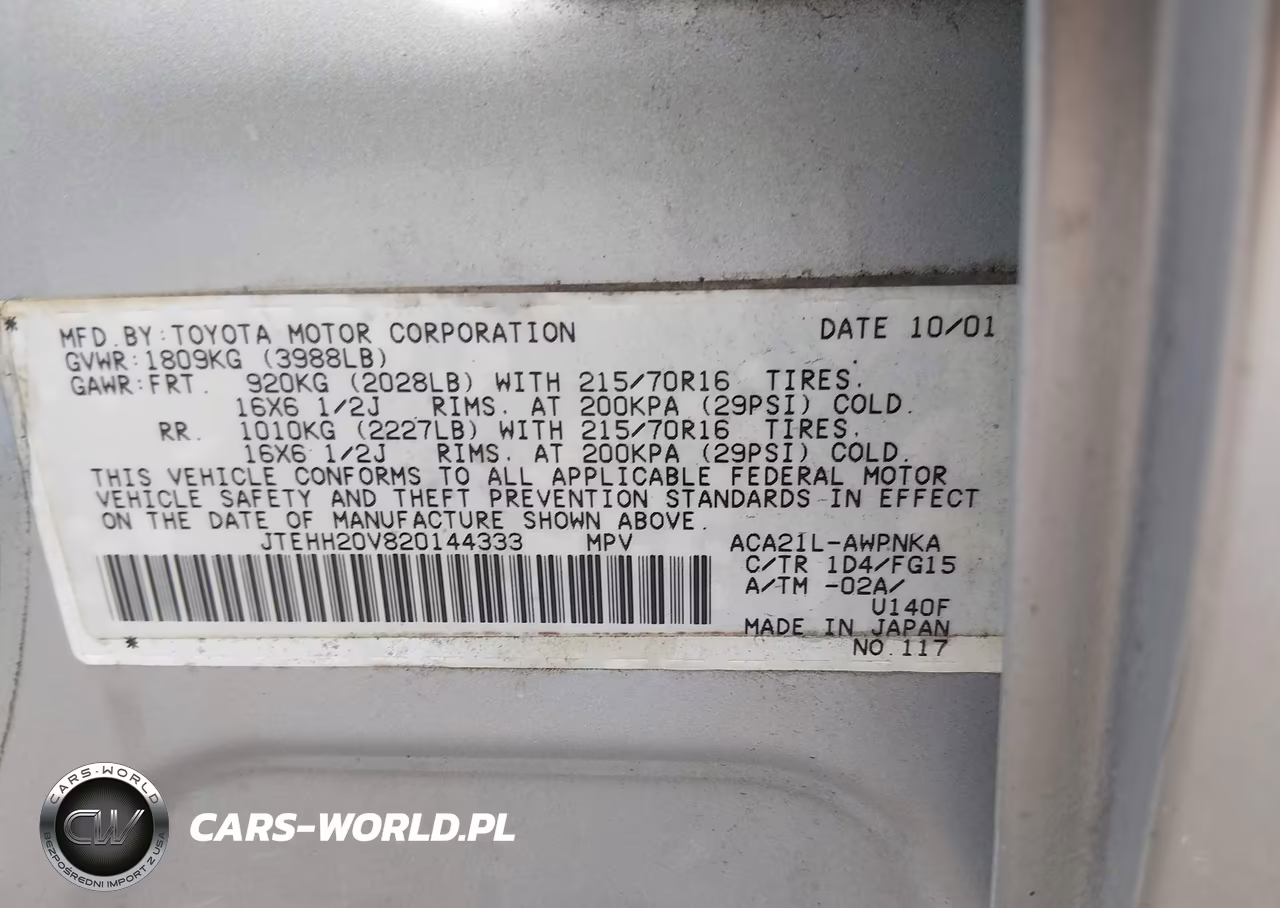 2002 Toyota Rav4 VIN:JTEHH20V820144333 - 9