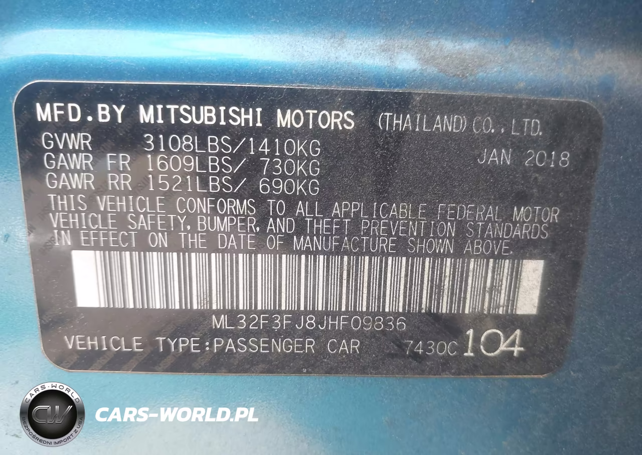 2018 Mitsubishi Mirage G4 Es VIN:ML32F3FJ8JHF09836 - 9