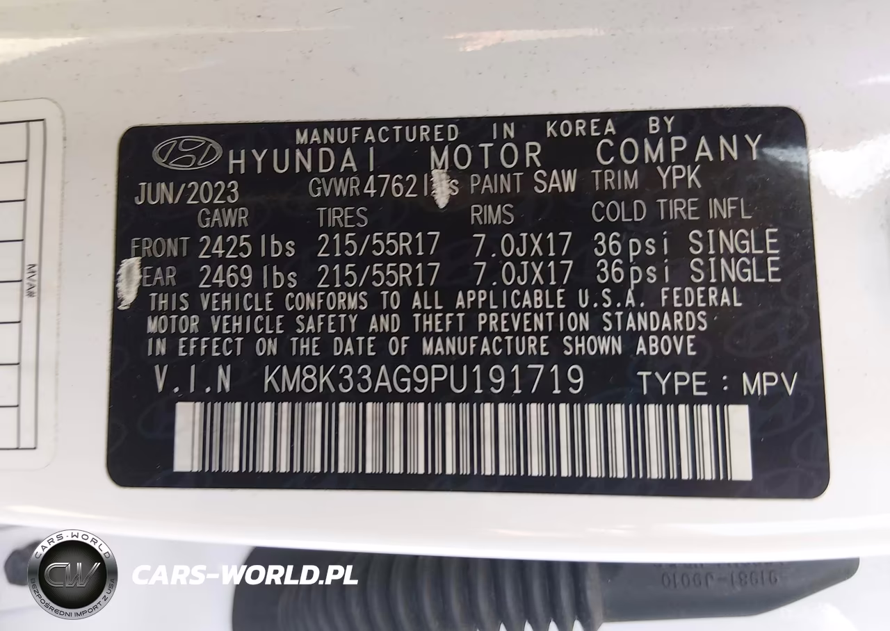 2023 Hyundai Kona Electric Sel VIN:KM8K33AG9PU191719 - 9