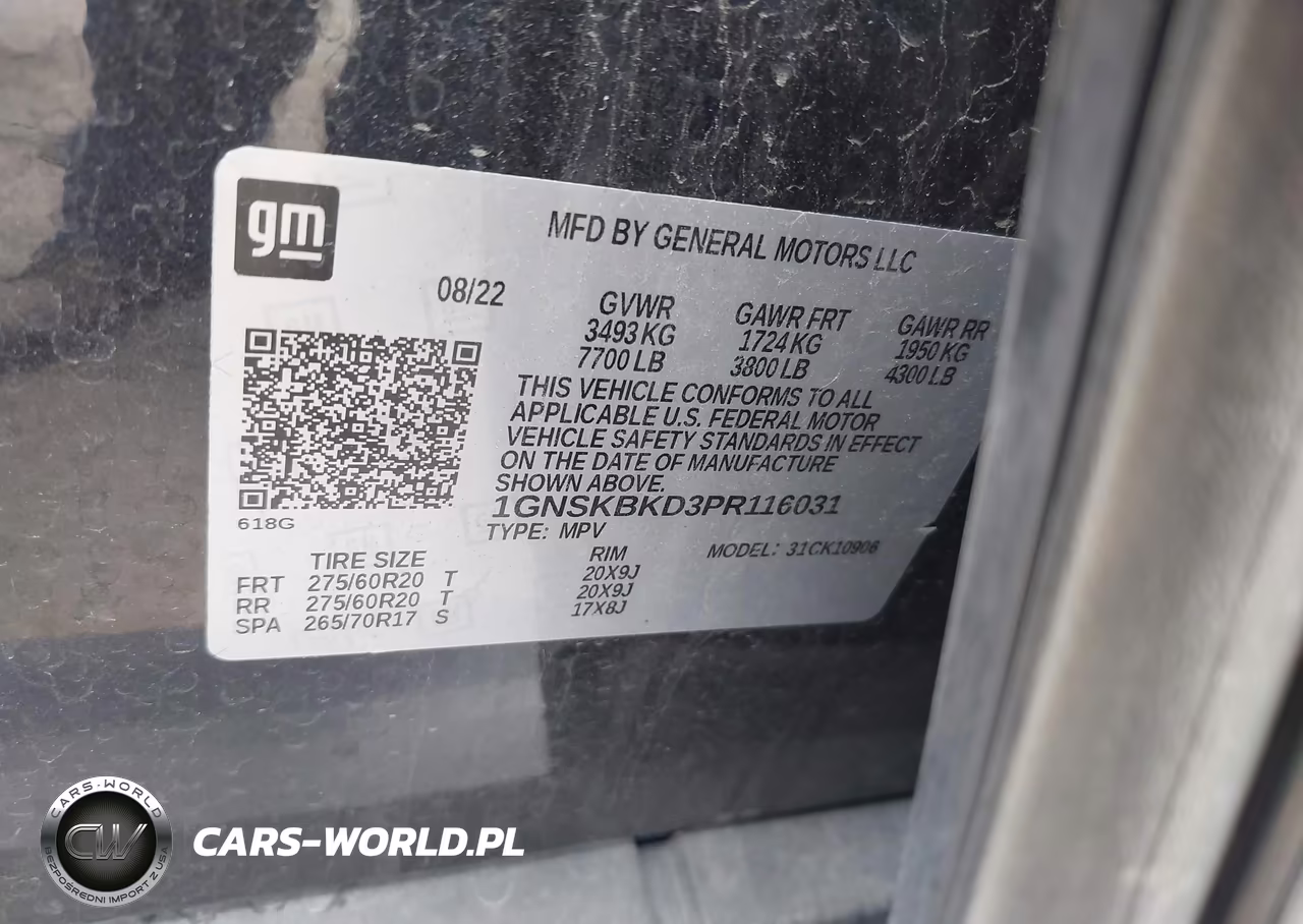 2023 Chevrolet Suburban 4Wd Ls VIN:1GNSKBKD3PR116031 - 9