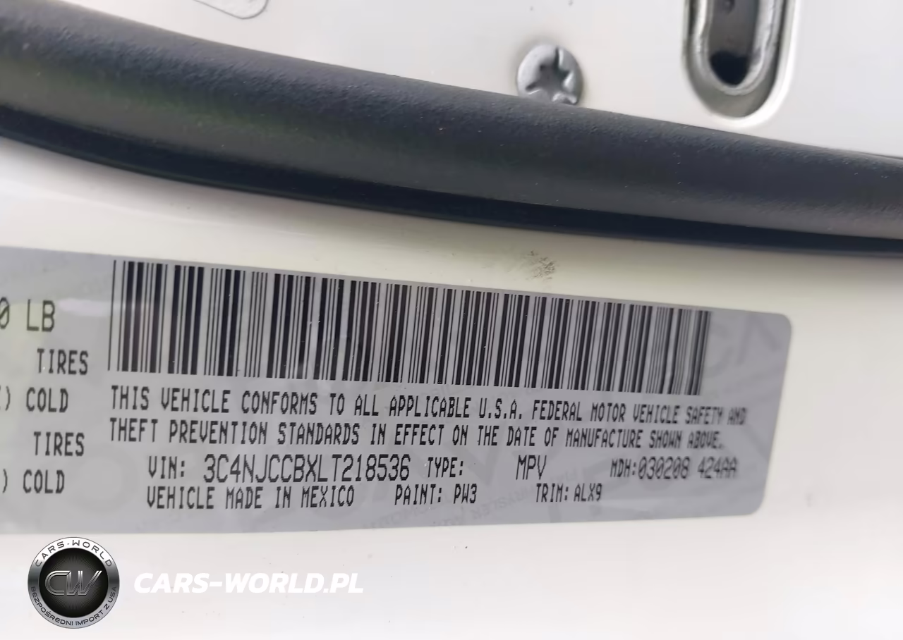2020 Jeep Compass Limited Fwd VIN:3C4NJCCBXLT218536 - 9