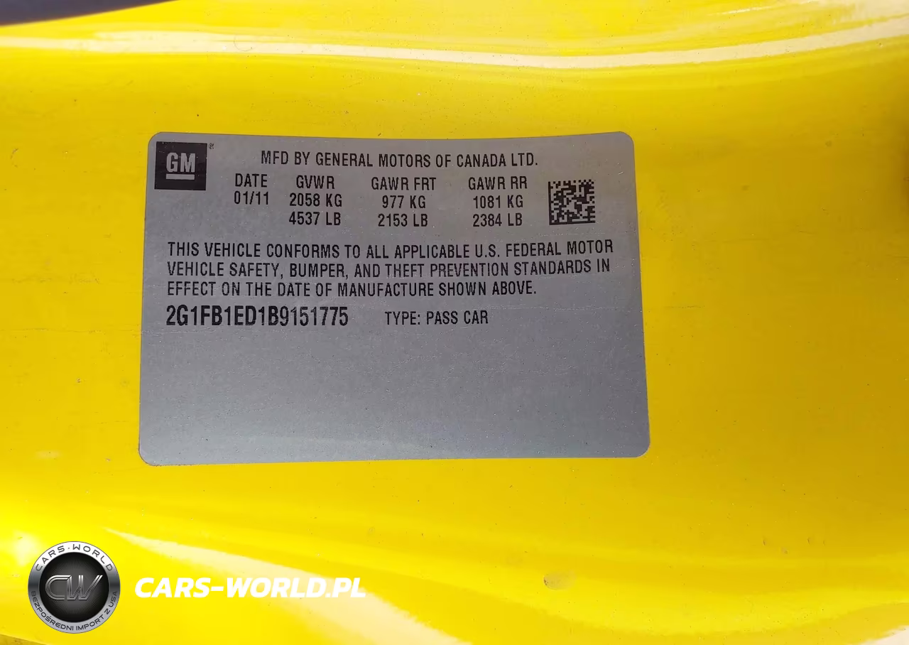 2011 Chevrolet Camaro 1Lt VIN:2G1FB1ED1B9151775 - 9
