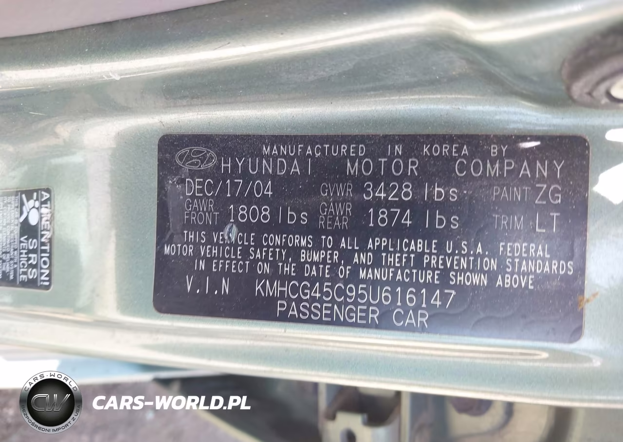 2005 Hyundai Accent Gls VIN:KMHCG45C95U616147 - 9