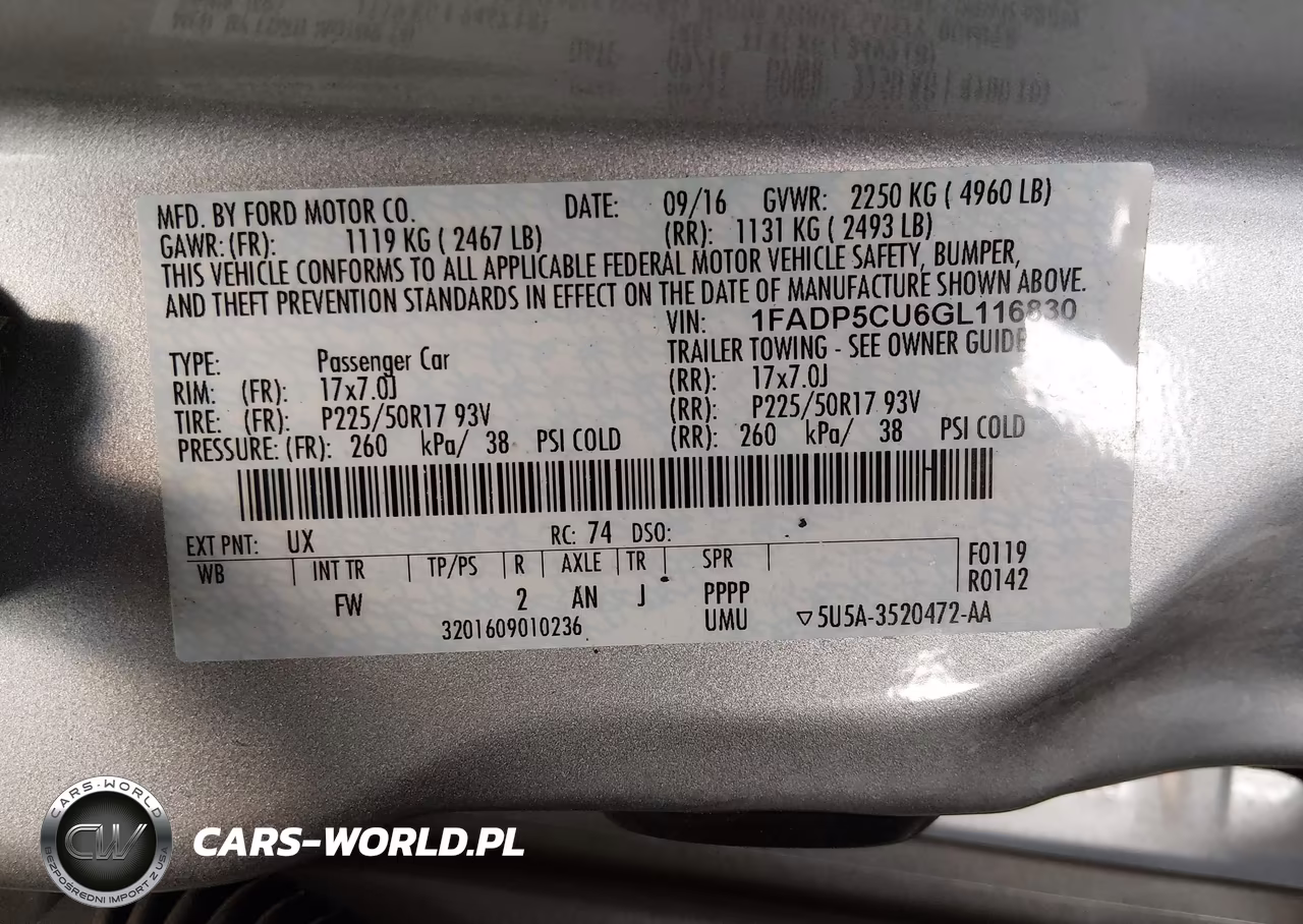 2016 Ford C-Max Energi Sel VIN:1FADP5CU6GL116830 - 9