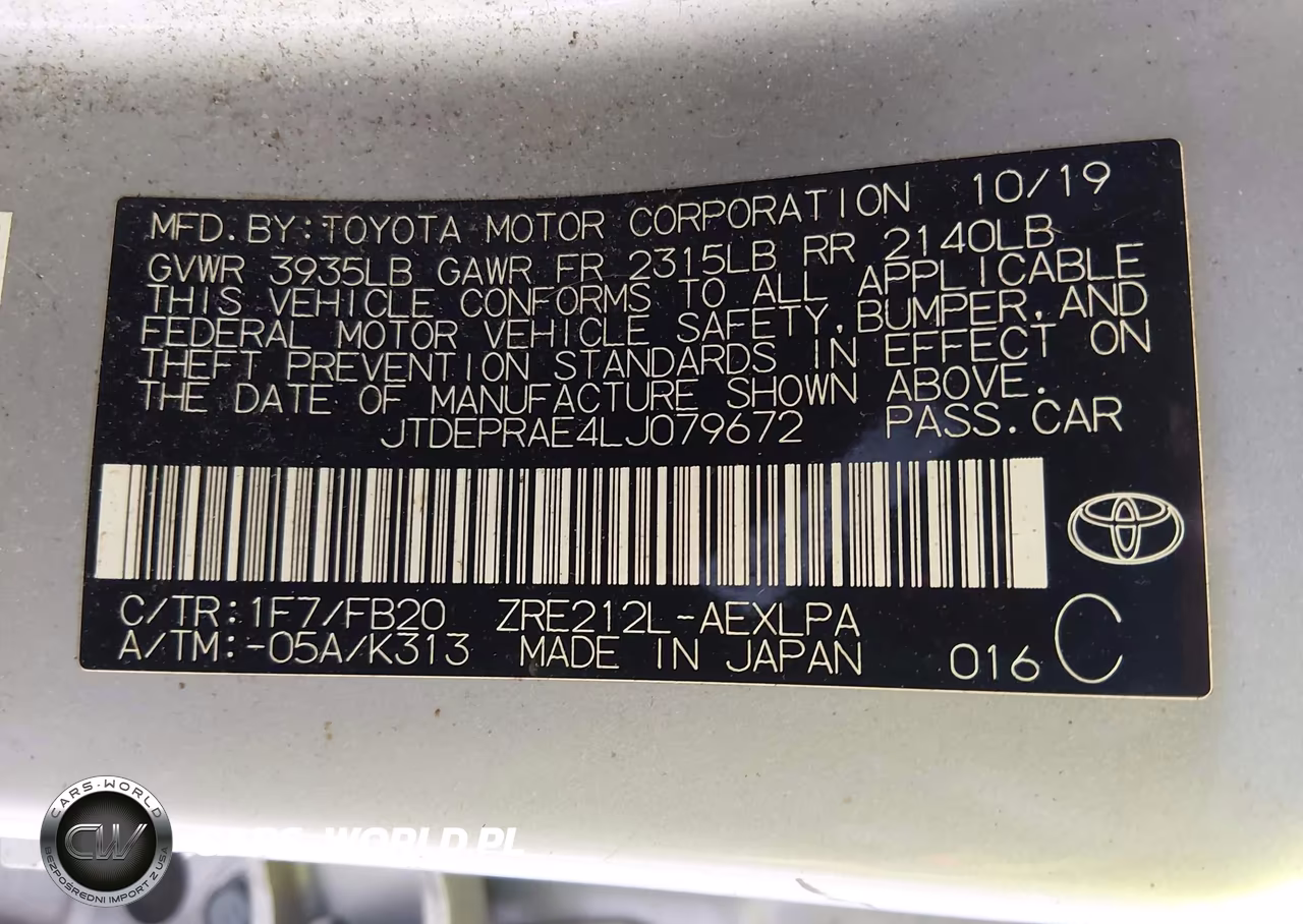 2020 Toyota Corolla Le VIN:JTDEPRAE4LJ079672 - 9