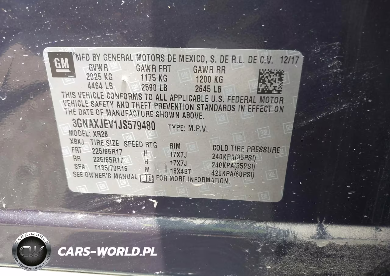 2018 Chevrolet Equinox Lt VIN:3GNAXJEV1JS579480 - 9