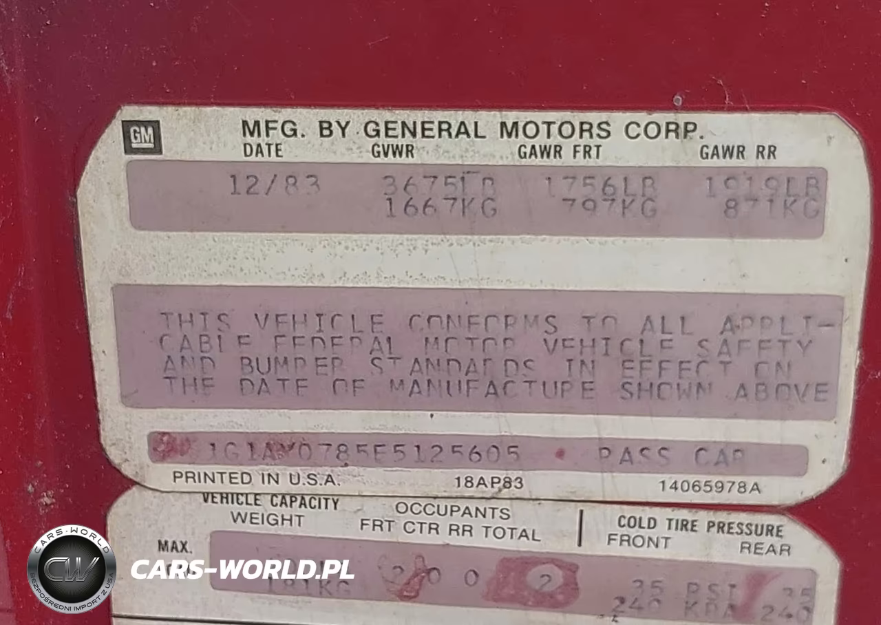 1984 Chevrolet Corvette VIN:1G1AY0785E5125605 - 9