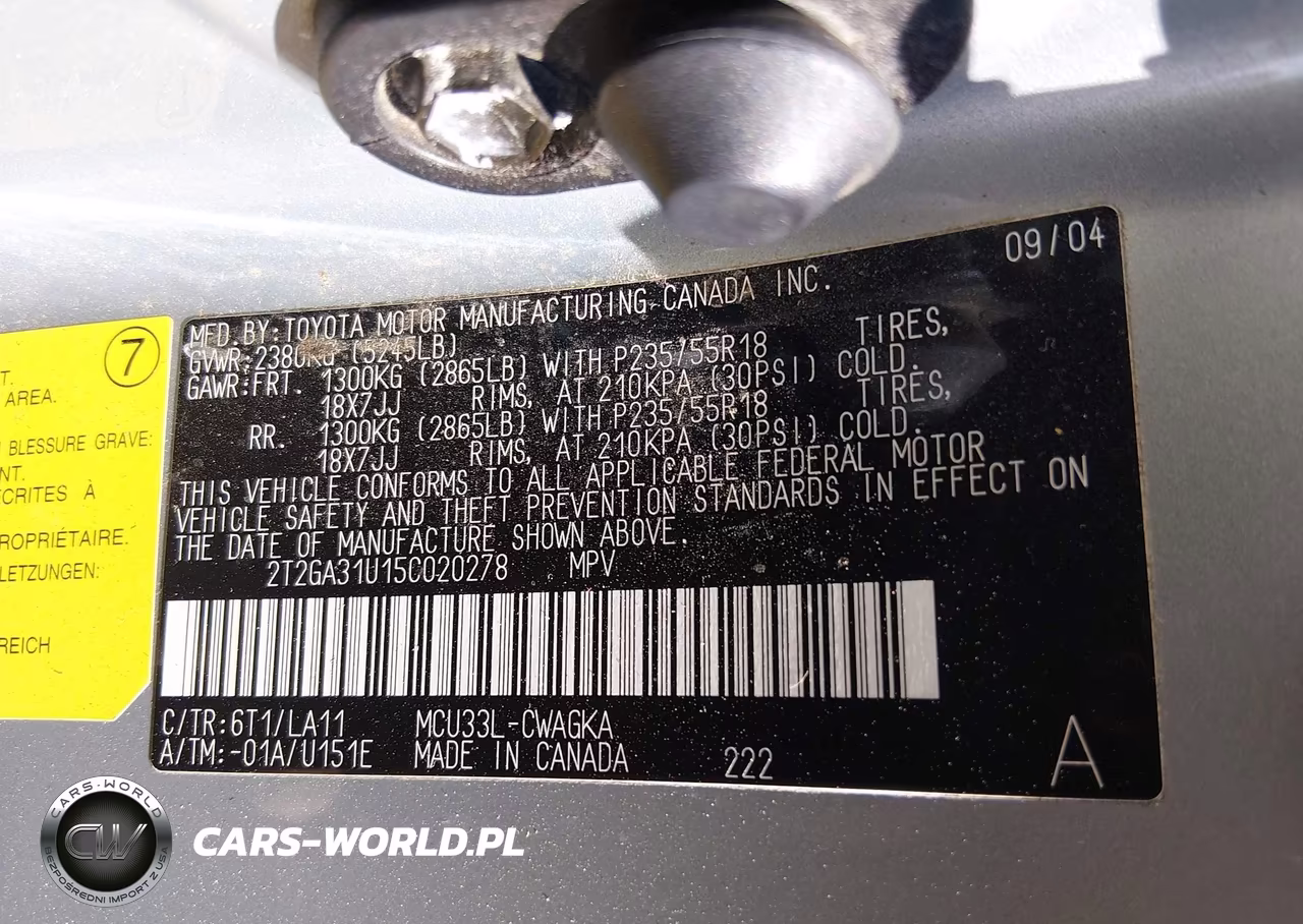 2005 Lexus Rx 330 VIN:2T2GA31U15C020278 - 9