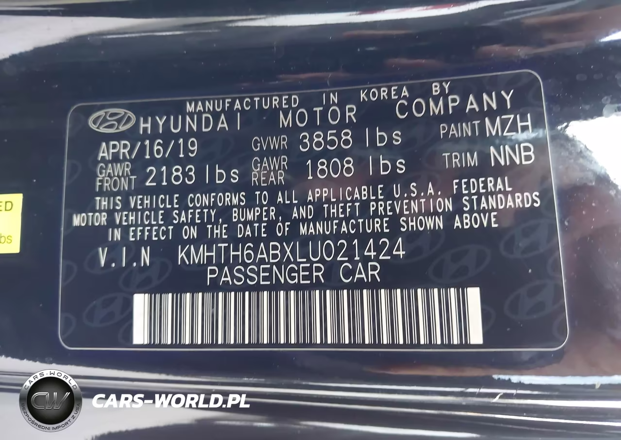 2020 Hyundai Veloster Turbo VIN:KMHTH6ABXLU021424 - 9