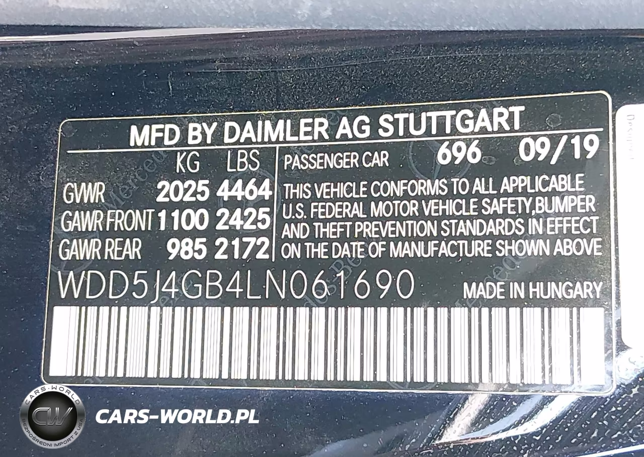 2020 Mercedes-Benz Cla 250 VIN:WDD5J4GB4LN061690 - 9
