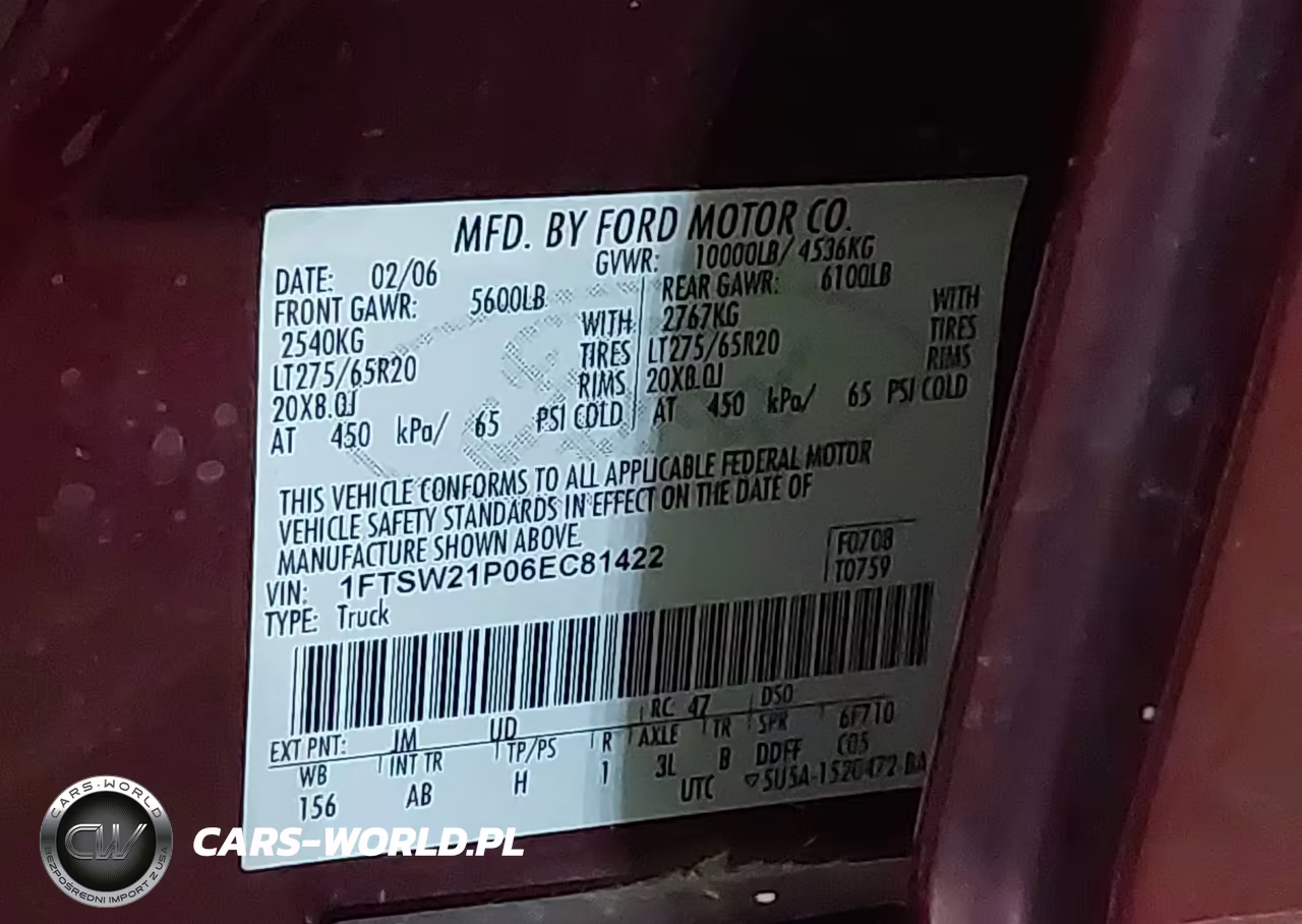 2006 Ford F-250 Lariat-Xl-Xlt VIN:1FTSW21P06EC81422 - 9