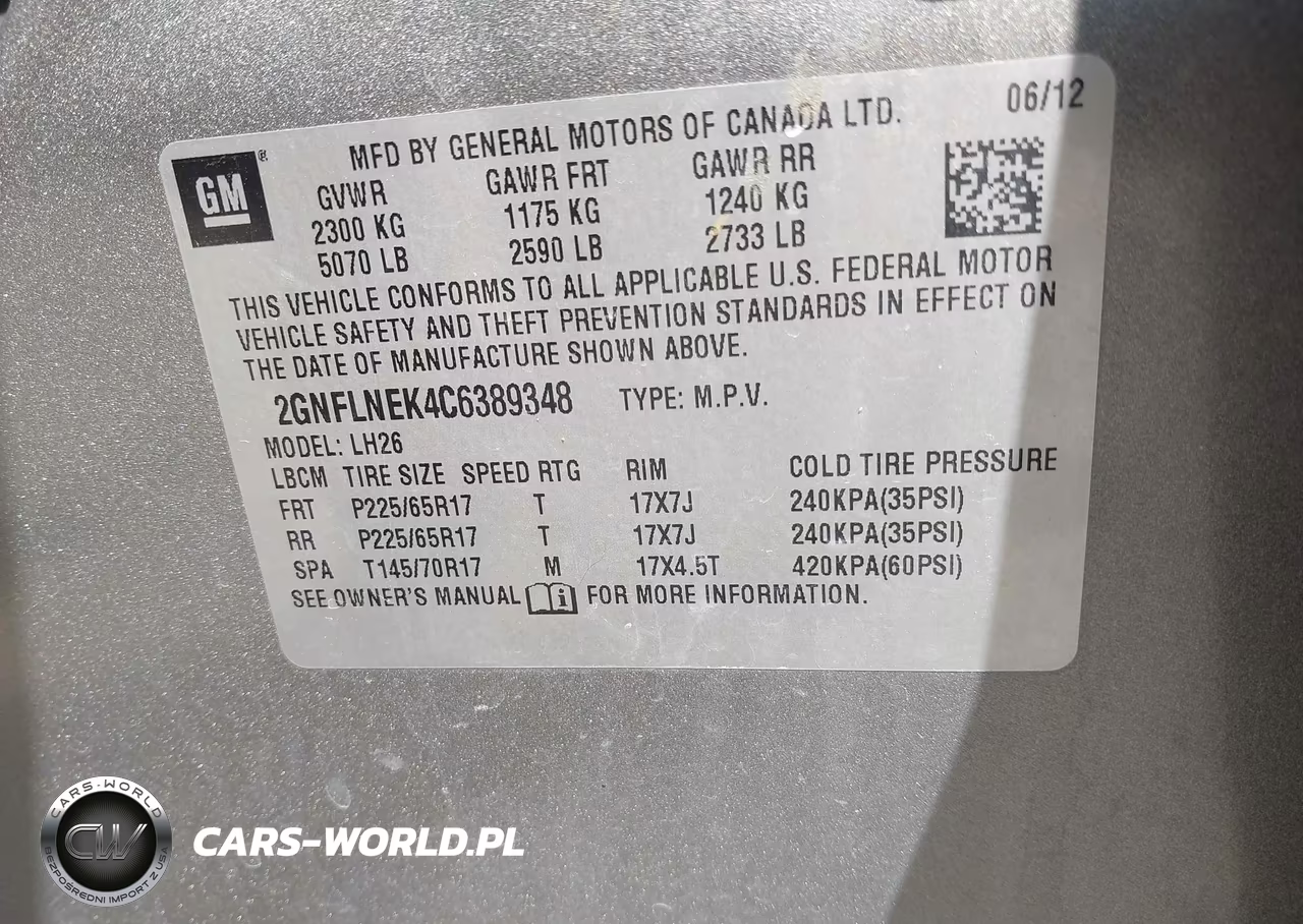 2012 Chevrolet Equinox Lt W-2Lt VIN:2GNFLNEK4C6389348 - 9