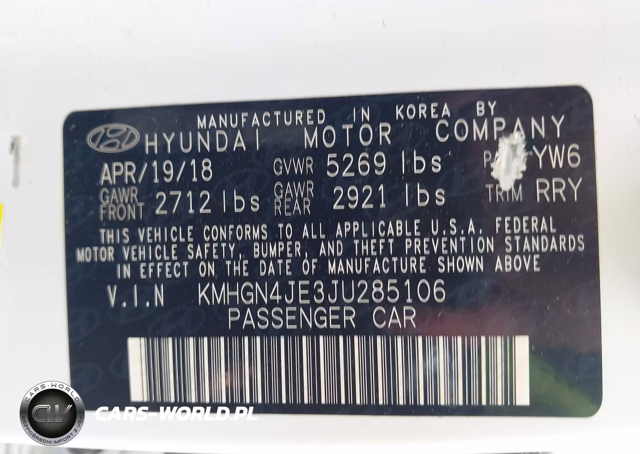 2018 Genesis G80 3.8 VIN:KMHGN4JE3JU285106 - 9