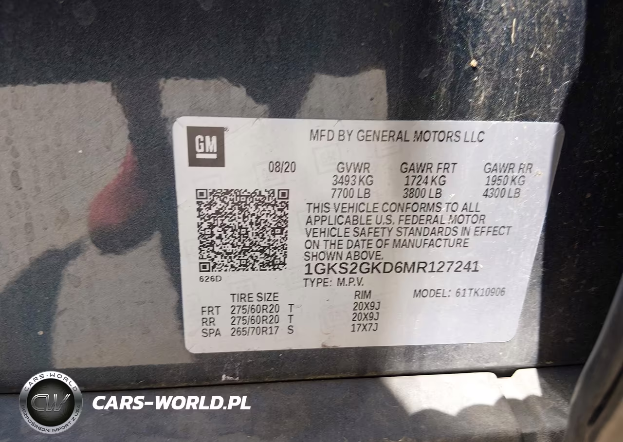 2021 GMC Yukon Xl 4Wd Slt VIN:1GKS2GKD6MR127241 - 9