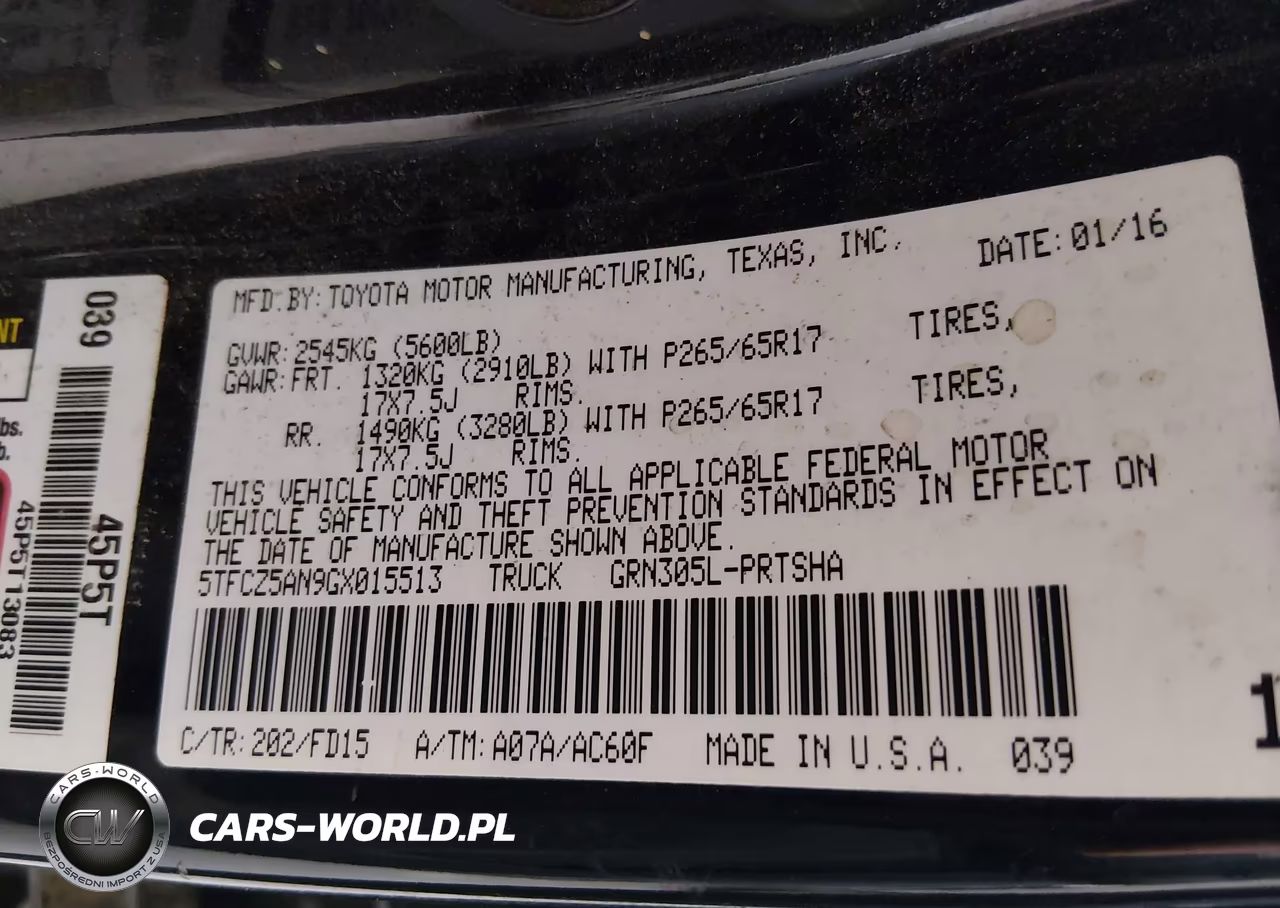 2016 Toyota Tacoma Trd Sport VIN:5TFCZ5AN9GX015513 - 9
