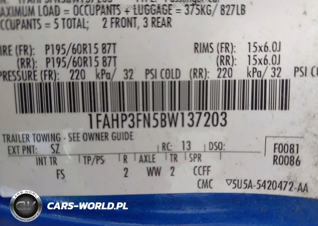 2011 Ford Focus Se VIN:1FAHP3FN5BW137203 - 9