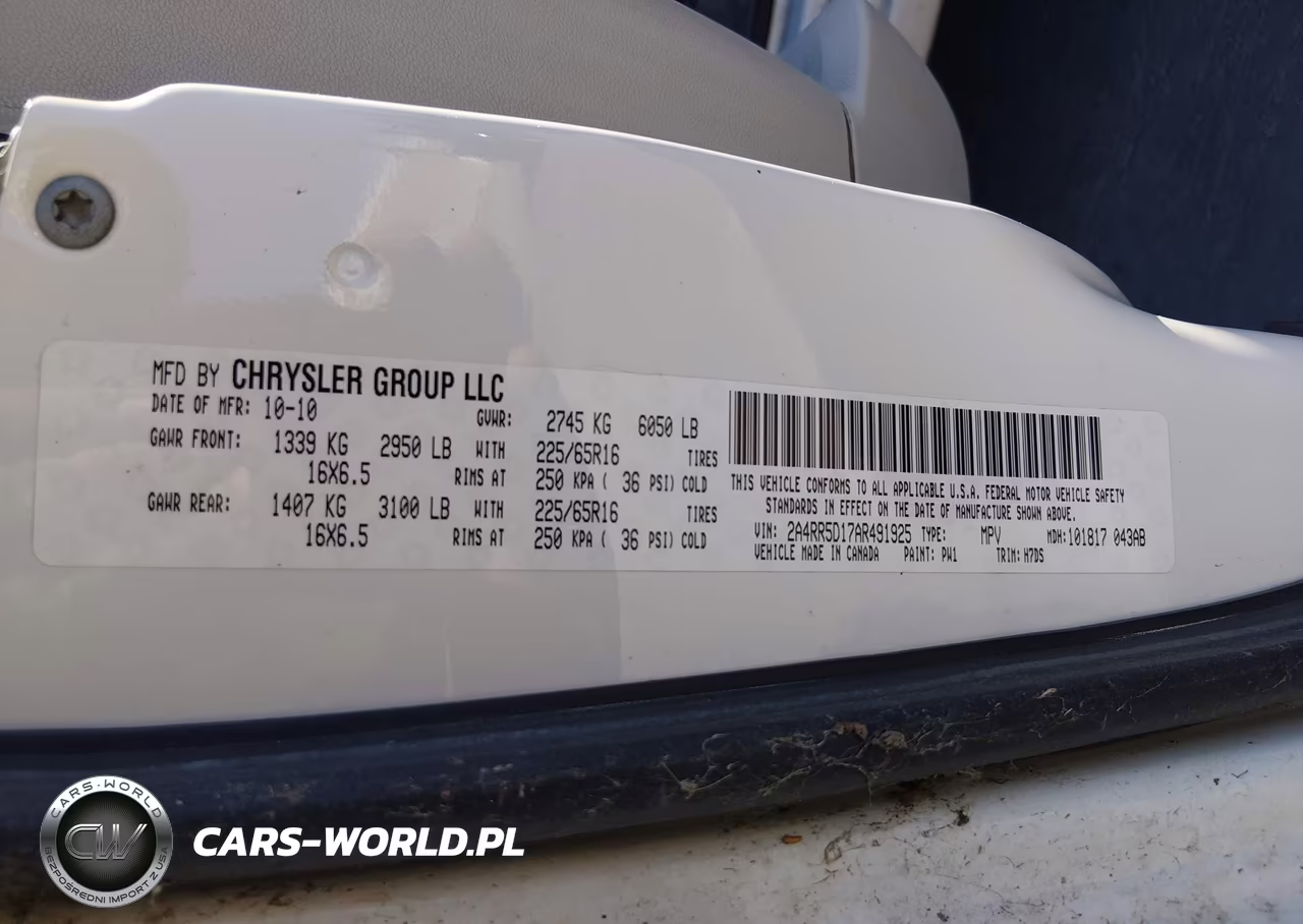 2010 Chrysler Town & Country Touring VIN:2A4RR5D17AR491925 - 9