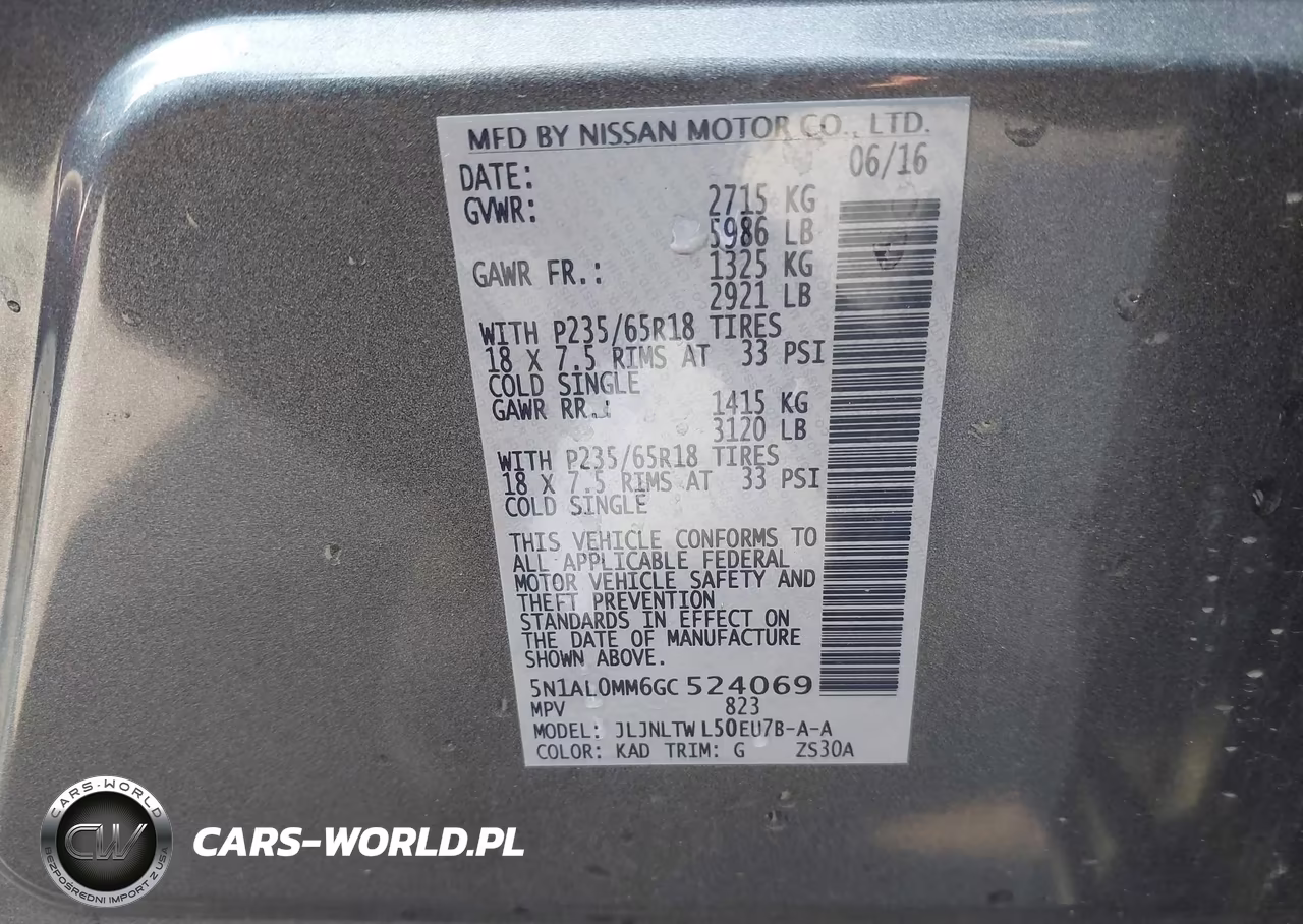 2016 Infiniti Qx60 VIN:5N1AL0MM6GC524069 - 9
