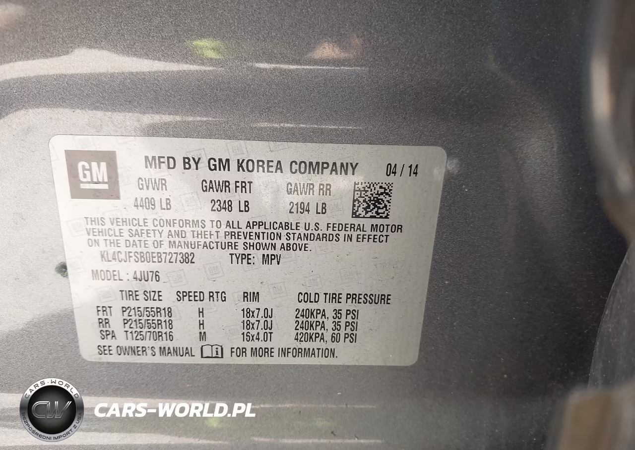 2014 Buick Encore Convenience VIN:KL4CJFSB0EB727382 - 9