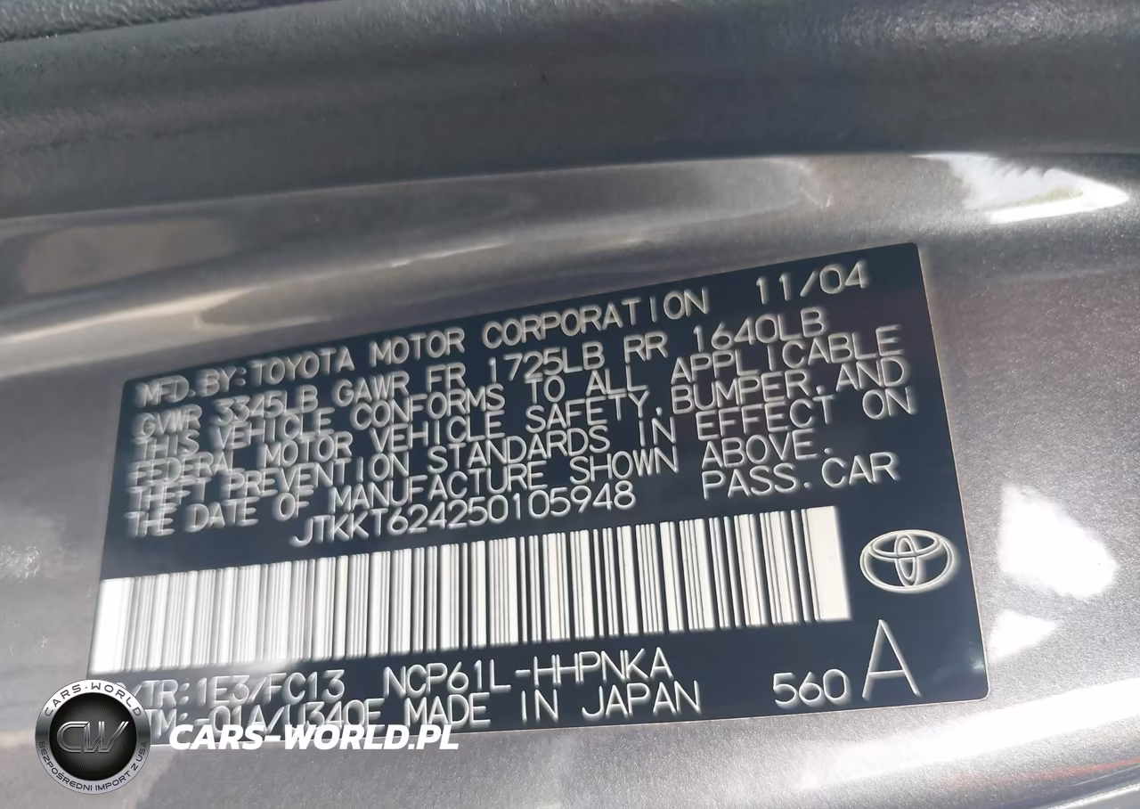 2005 Scion Xa VIN:JTKKT624250105948 - 9