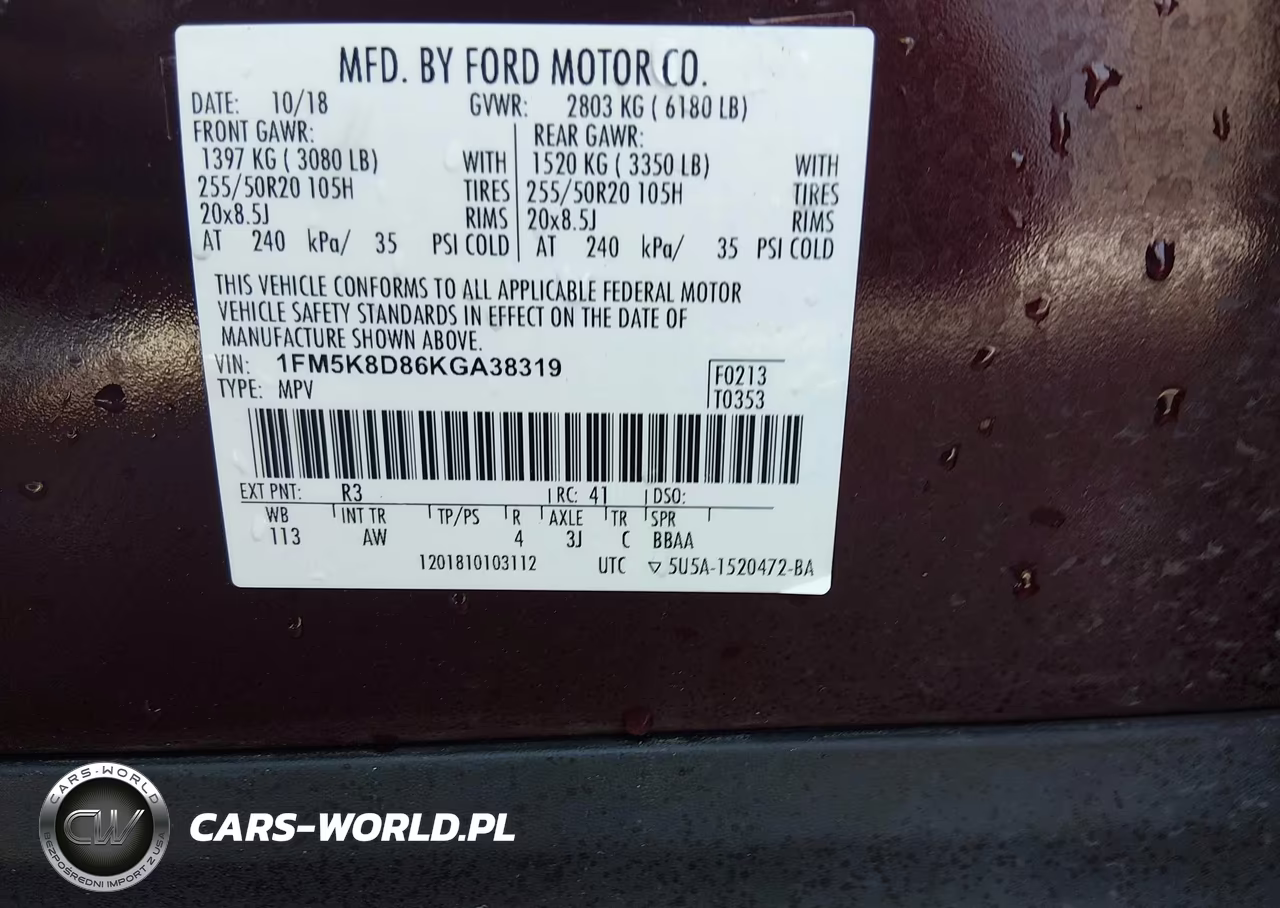 2019 Ford Explorer Xlt VIN:1FM5K8D86KGA38319 - 9