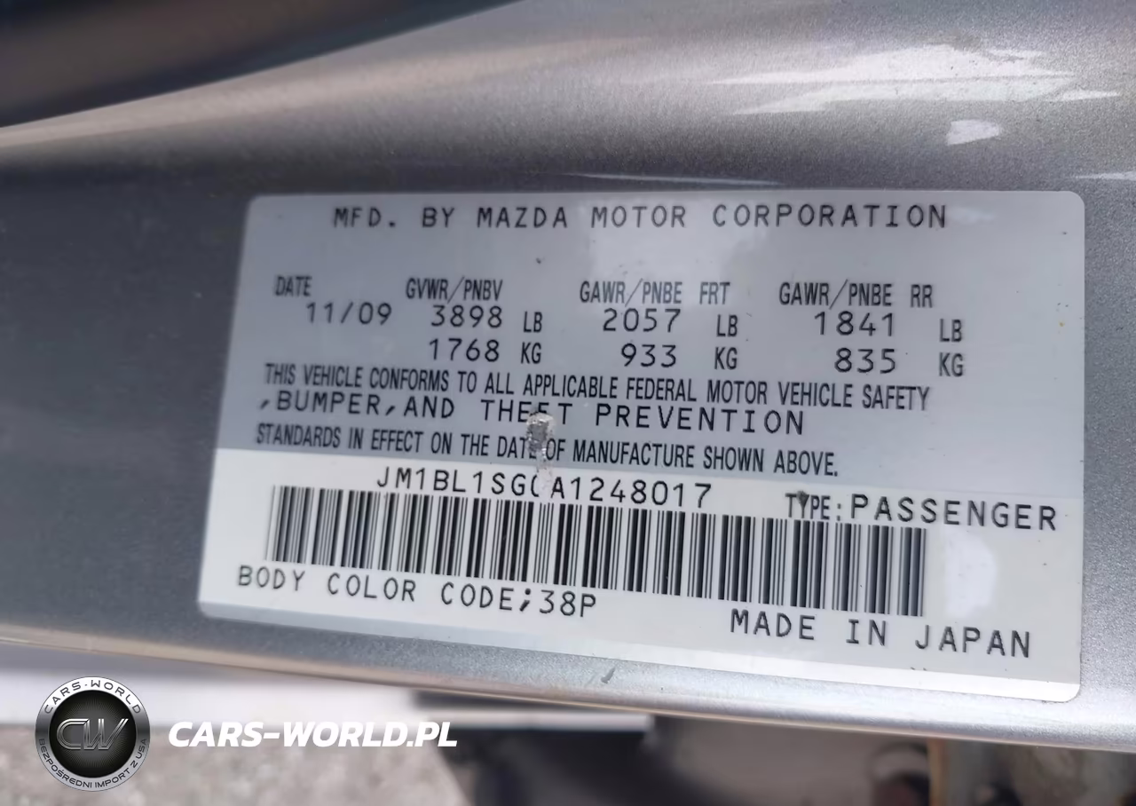 2010 Mazda Mazda3 I Touring VIN:JM1BL1SG0A1248017 - 9