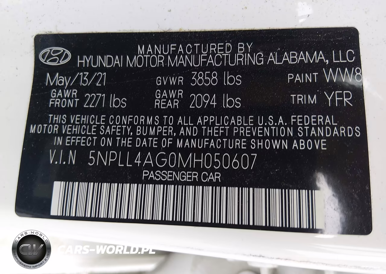 2021 Hyundai Elantra Se VIN:5NPLL4AG0MH050607 - 9