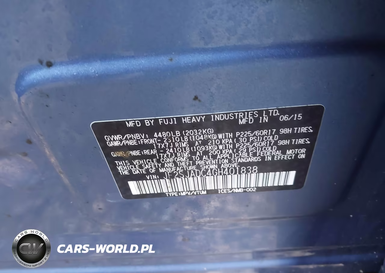 2016 Subaru Forester 2.5I Premium VIN:JF2SJADC4GH401838 - 9