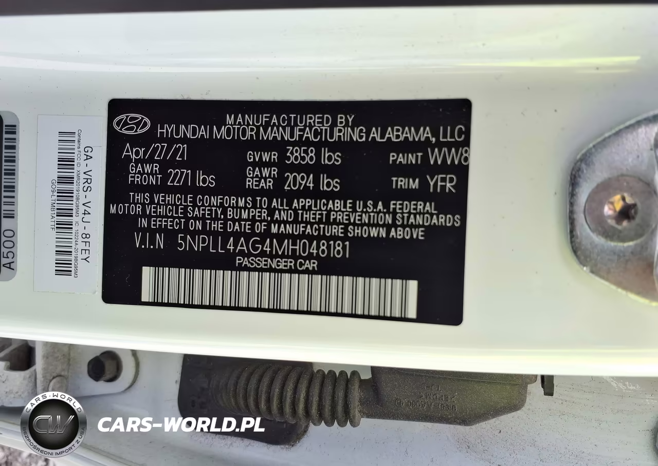 2021 Hyundai Elantra Se VIN:5NPLL4AG4MH048181 - 9