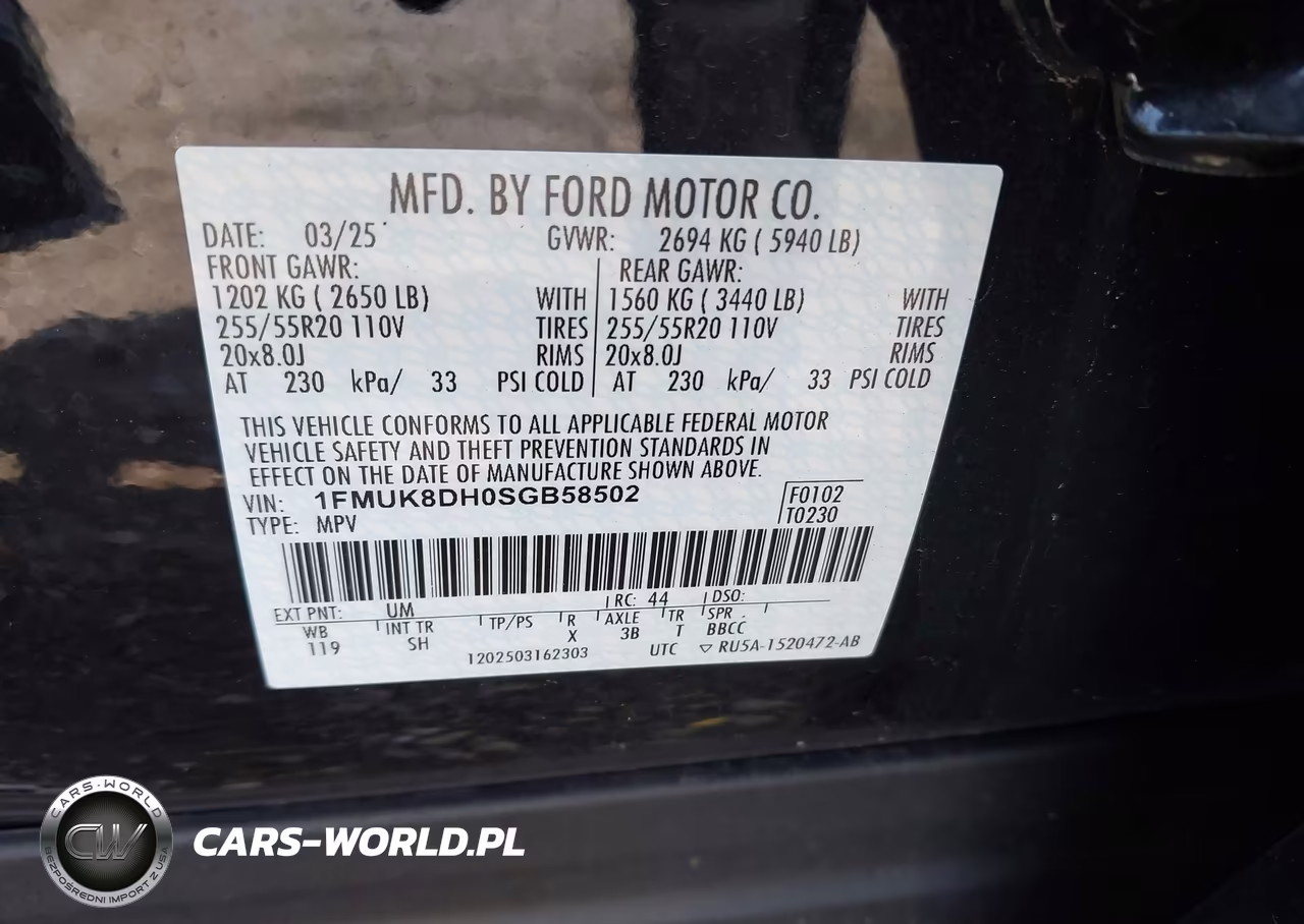 2025 Ford Explorer Active VIN:1FMUK8DH0SGB58502 - 9