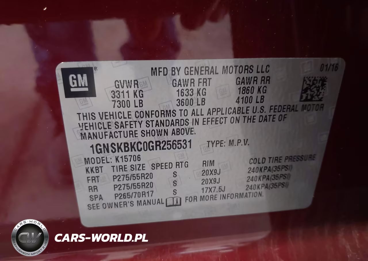 2016 Chevrolet Tahoe Lt VIN:1GNSKBKC0GR256531 - 9