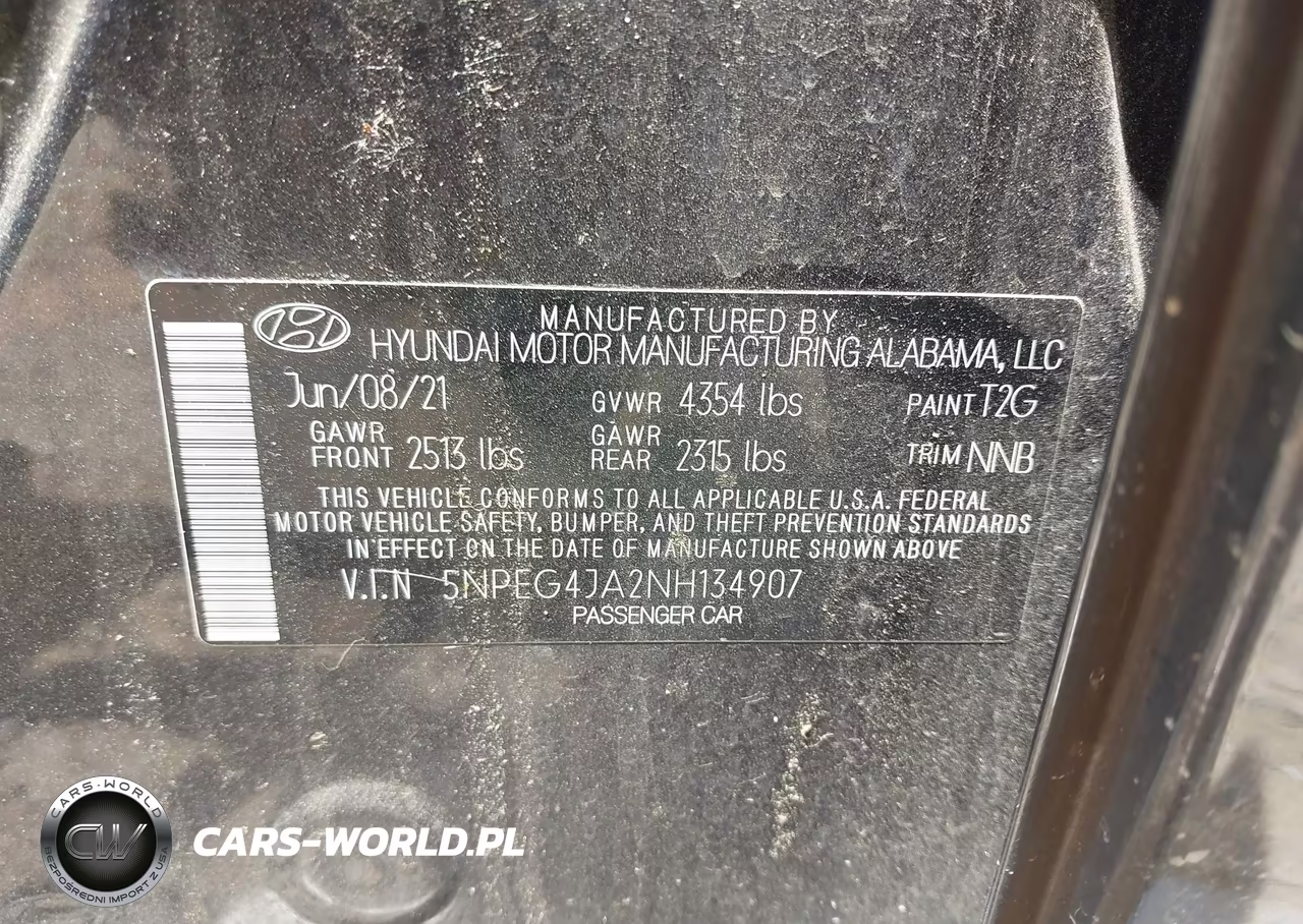 2022 Hyundai Sonata Se VIN:5NPEG4JA2NH134907 - 9
