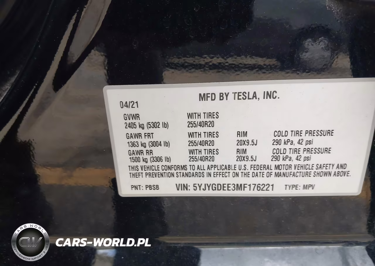 2021 Tesla Model Y Long Range Dual Motor All-Wheel Drive VIN:5YJYGDEE3MF176221 - 9