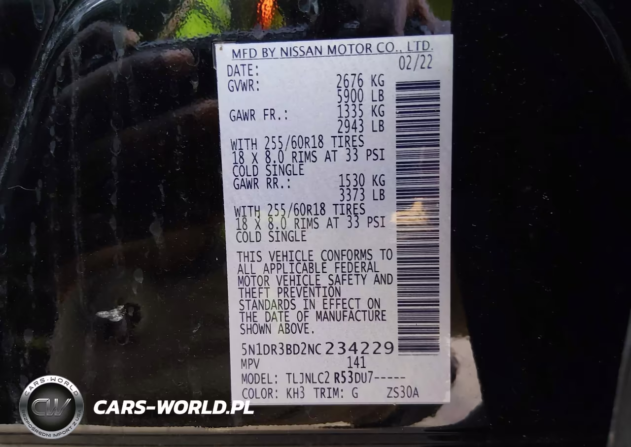 2022 Nissan Pathfinder Sv 4Wd VIN:5N1DR3BD2NC234229 - 9