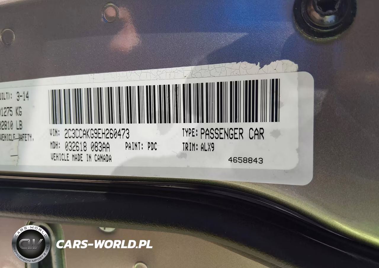 2014 Chrysler 300C Awd VIN:2C3CCAKG9EH260473 - 9