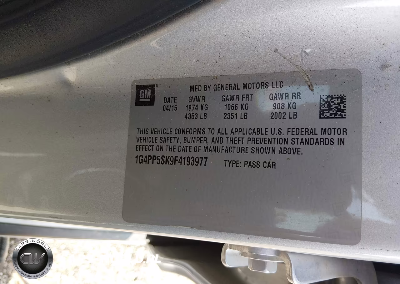 2015 Buick Verano VIN:1G4PP5SK9F4193977 - 9