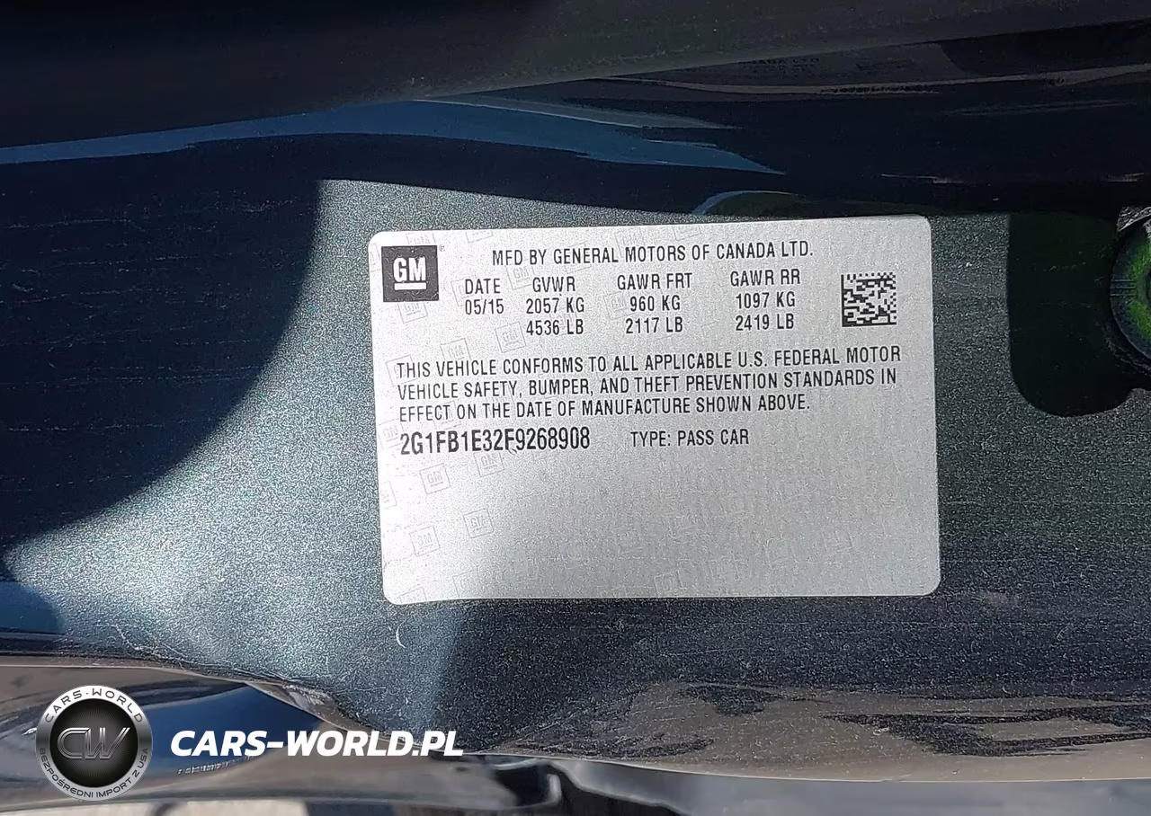 2015 Chevrolet Camaro 2Ls VIN:2G1FB1E32F9268908 - 9