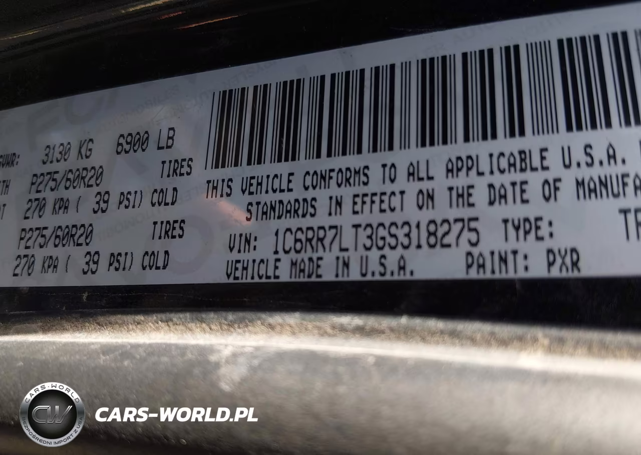 2016 Ram 1500 Lone Star VIN:1C6RR7LT3GS318275 - 9