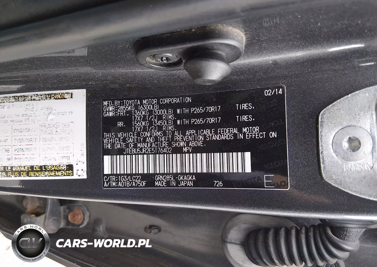 2014 Toyota 4Runner Trail Premium VIN:JTEBU5JR2E5176402 - 9