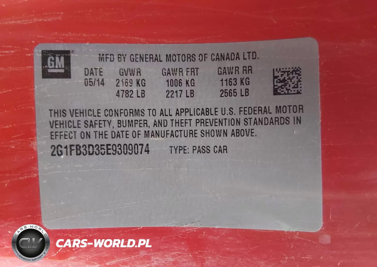 2014 Chevrolet Camaro 1Lt VIN:2G1FB3D35E9309074 - 9