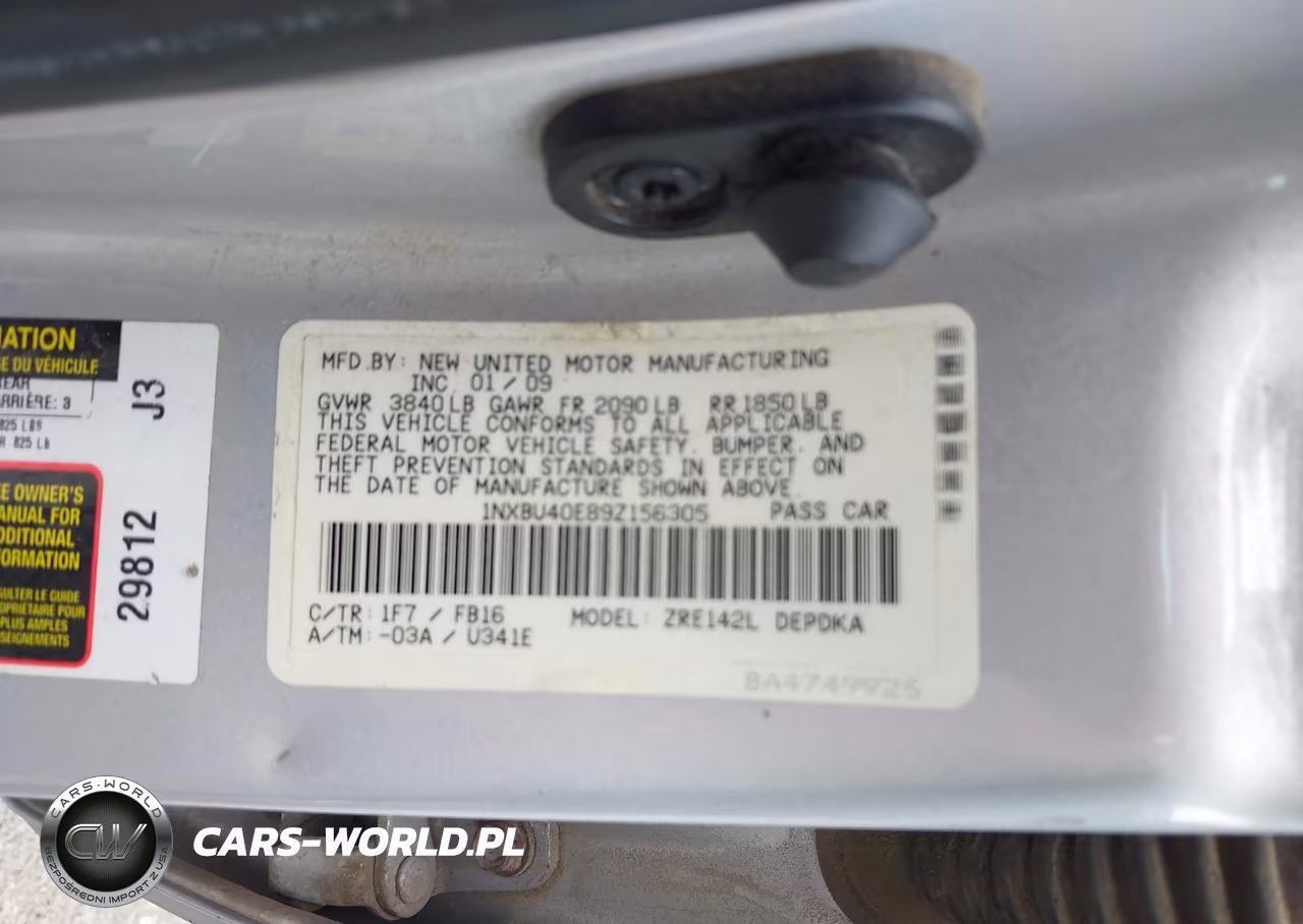 2009 Toyota Corolla Le VIN:1NXBU40E89Z156305 - 9