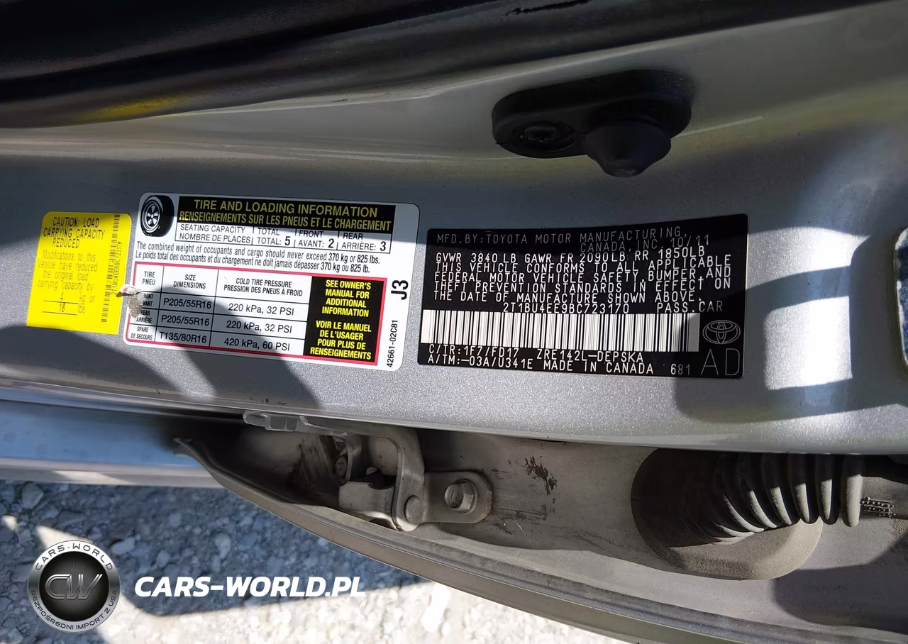 2011 Toyota Corolla S VIN:2T1BU4EE9BC723170 - 9