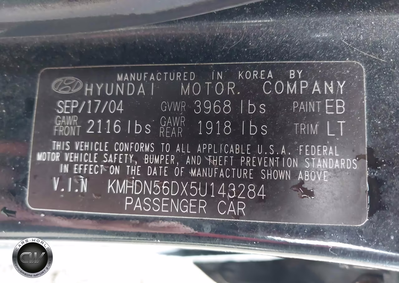 2005 Hyundai Elantra Gls-Gt VIN:KMHDN56DX5U143284 - 9