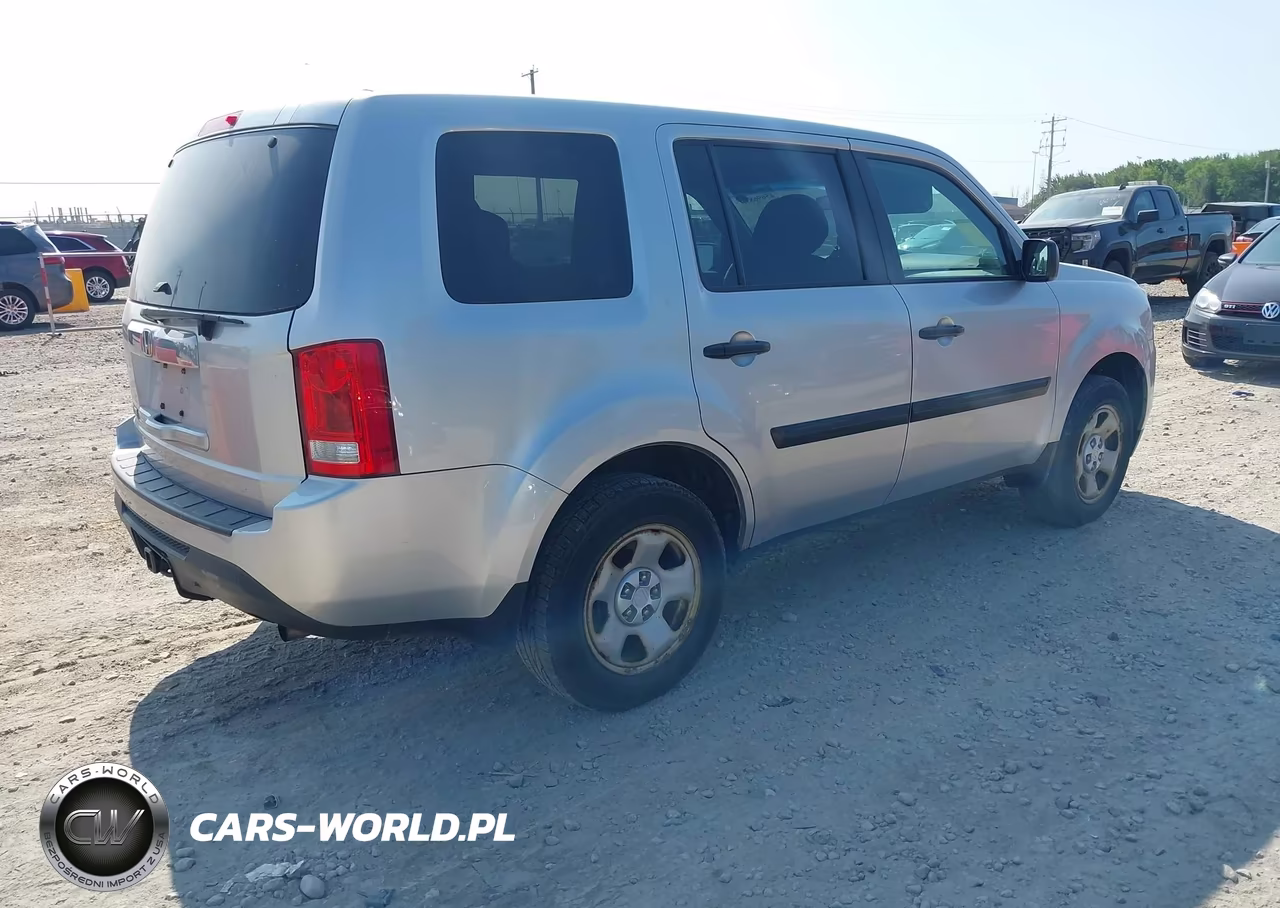 2013 Honda Pilot Lx VIN:5FNYF3H20DB044841 - 4