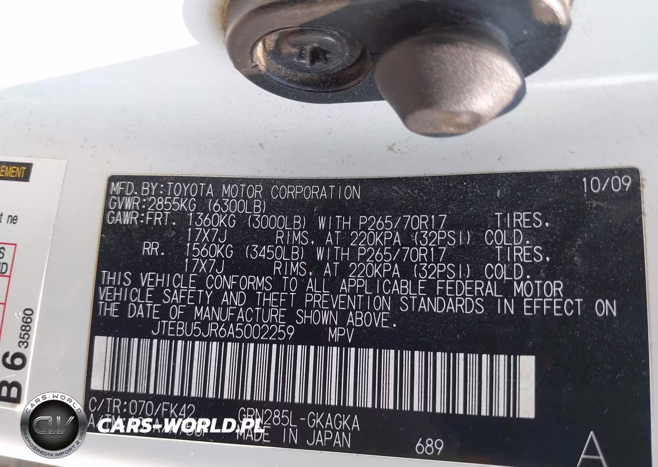 2010 Toyota 4Runner Sr5 V6 VIN:JTEBU5JR6A5002259 - 9