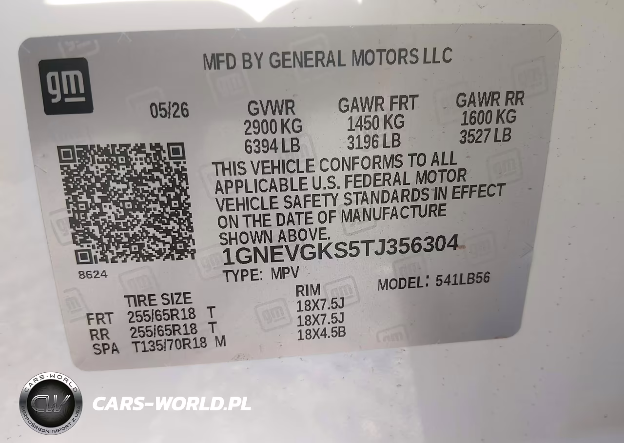 2026 Chevrolet Traverse Awd Lt VIN:1GNEVGKS5TJ356304 - 9