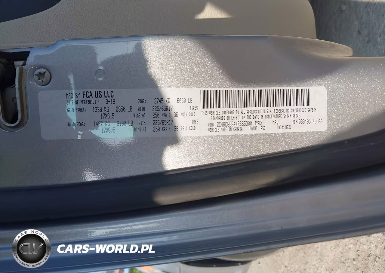 2019 Dodge Grand Caravan Se VIN:2C4RDGBG4KR665300 - 9