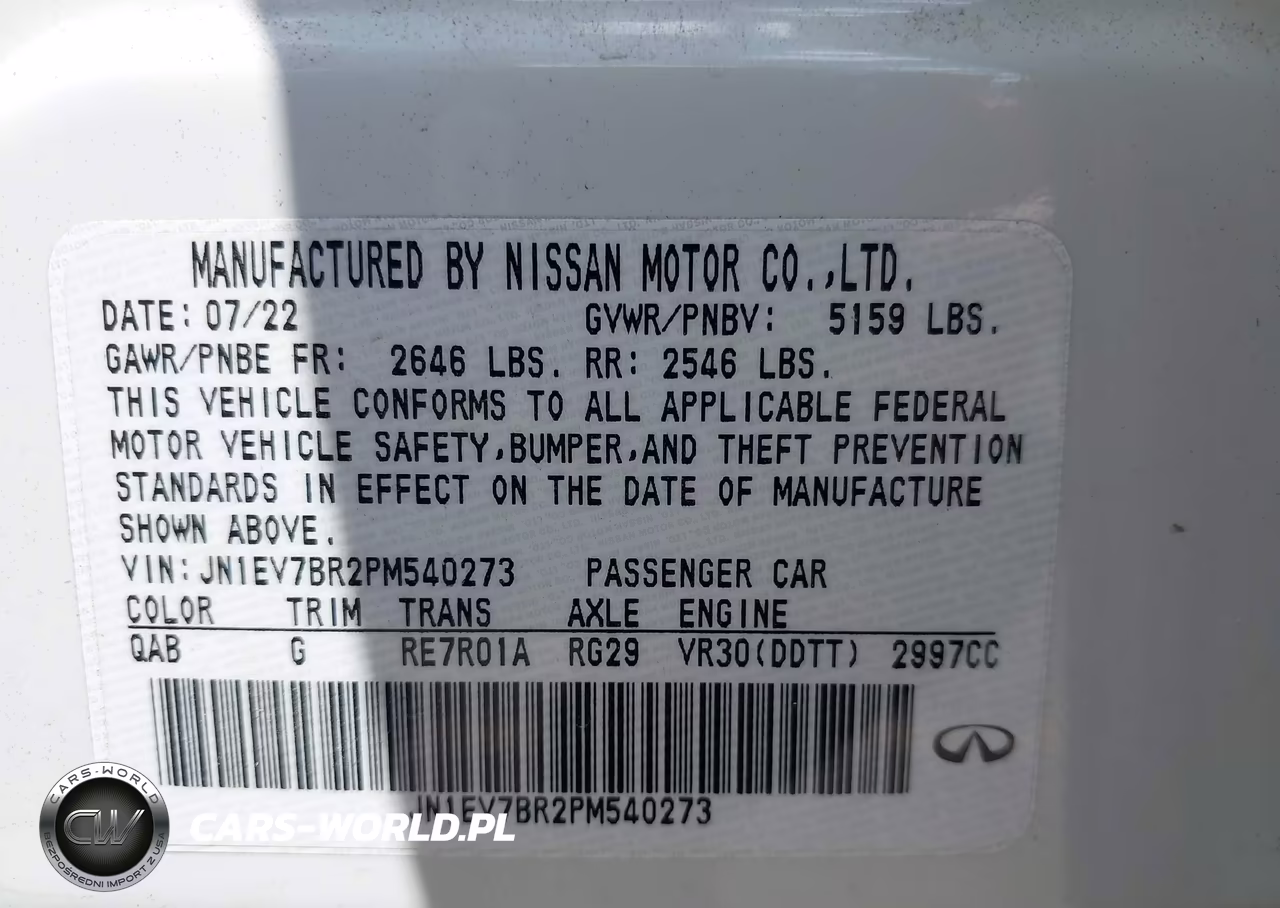 2023 Infiniti Q50 Luxe Awd VIN:JN1EV7BR2PM540273 - 9
